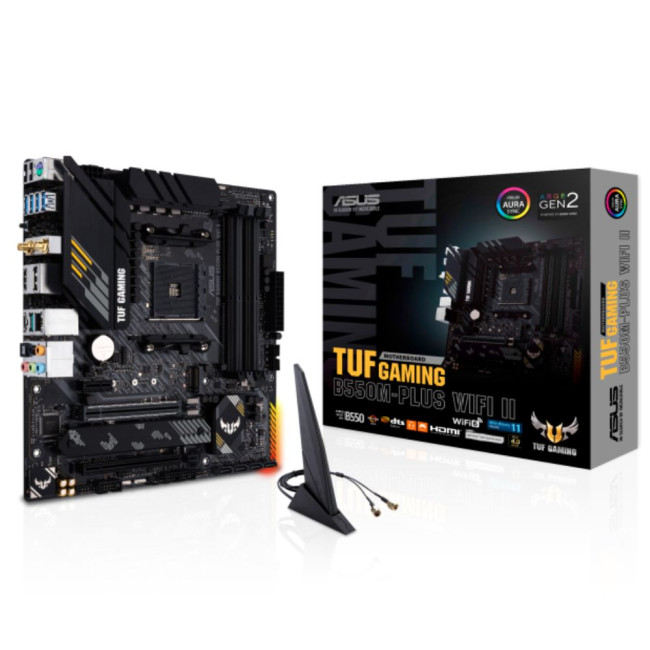 материнська плата sAM4 4DDR4/HDMI/DP/3PCIe/4SATA/2M.2/LAN2.5Gb ASUS TUF GAMING B550M-PLUS WIFI II