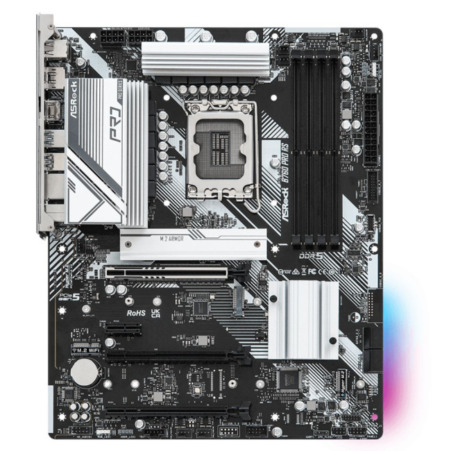 Mатеринська плата s1700 Intel B760 DP/HDMI/eDP 4xM.2 4xDDR5 2.5GbE LAN ATX ASROCK B760 PRO RS