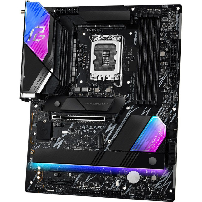 Mатеринська плата s1851 Intel Z890 4xDDR5 HDMI/2xTB4 4xM.2 2.5GbE LAN ATX ASROCK Z890 LIGHTNING WIFI