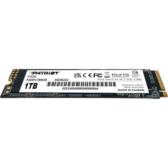 накопичувач M.2 1TB P320, NVMe 2280 PATRIOT P320P1TBM28