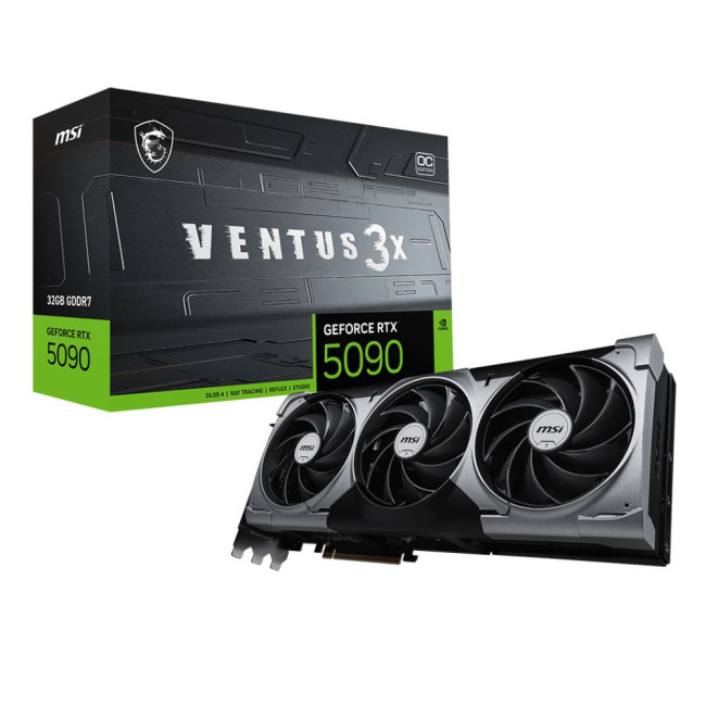 Відеокарта MSI NVIDIA  GeForce RTX 5090 32G VENTUS 3X OC RTX 5090 32G VENTUS 3X OC