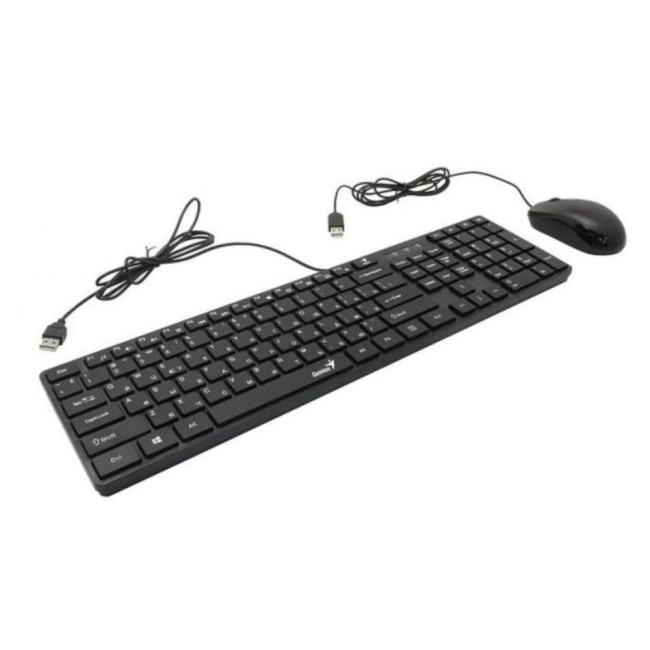 набiр миша+клавiатура дротовий USB Black UKR Slimstar C126 GENIUS Slimstar C126 (31330007407)