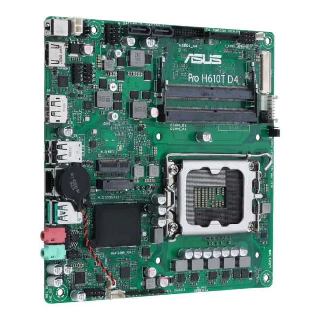 материнська плата s1700/2SoDIMMDDR4/LDVS/HDMI/DP/2SATA/1xM.2 ASUS PRO H610T D4-CSM
