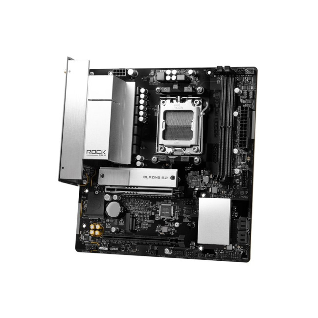 Mатеринська плата sAM5 AMD B850 2xDDR5 DP/HDMI 2xM.2 2.5GbE LAN mATX ASROCK B850M ROCK WIFI