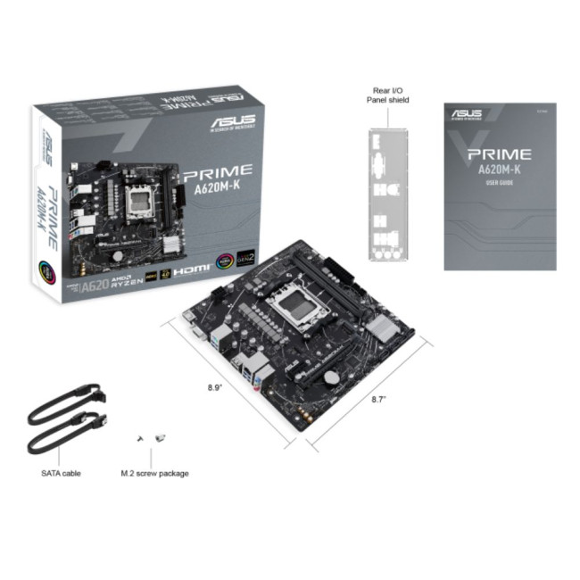 материнська плата sAM5/2DDR5/VGA/HDMI/2PCIe/1M.2/4SATA ASUS PRIME A620M-K