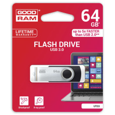 Флеш пам'ять 64GB UTS3 Black 20R/5W USB 3.2 GOODRAM UTS3-0640K0R11