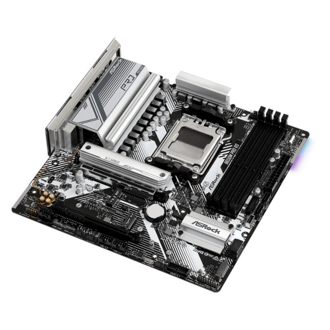Mатеринська плата sAM5 AMD B650 HDMI/DP 3xM.2 4xDDR5 2.5GbE LAN mATX ASROCK B650M PRO RS