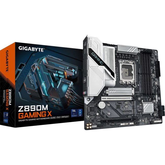 Mатеринська плата s1851 Intel Z890 2xDP/HDMI  3xM.2 2.5GbE LAN mATX GIGABYTE Z890M GAMING X