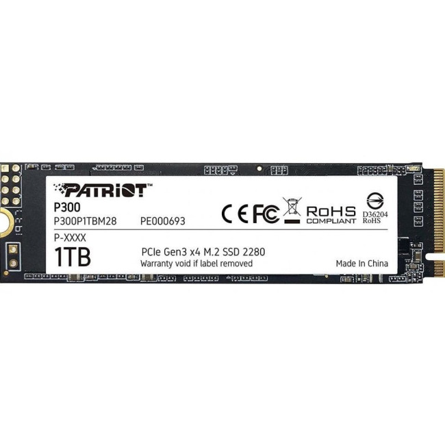 накопичувач M.2 1TB P300, NVMe 2280 PATRIOT P300P1TBM28
