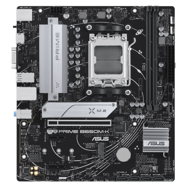 материнська плата sAM5/2DDR5/VGA/HDMI/3PCIe/2M.2/4SATA/LAN2.5Gb ASUS PRIME B650M-K