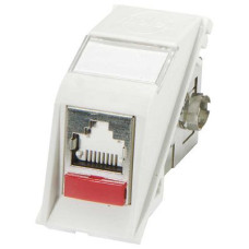 Модуль 25х50 мм, 1хRJ45, похилий, STP Cat6, білий MOLEX MEU-00058-02