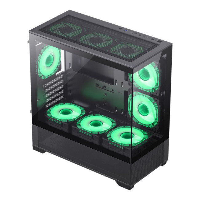 Корпус Micro-ATX без блока живлення, Tempered Glass, Mesh, USB2.0x2, USB3.0x1 GAMEMAX Vista MB