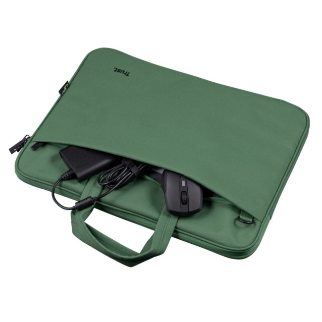 сумка для ноутбуку Bologna Slim Laptop Bag 16 inch Eco - green TRUST Bologna Slim Bag 16 green (24450)