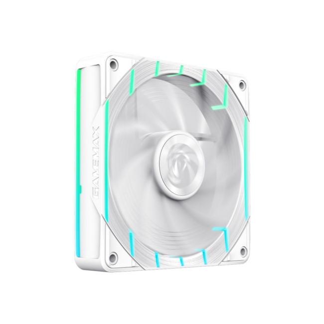 Кулер для корпусу 120мм 3pin AURA (M/F)&4pin PWM Air Flow66.89 CFM Static Air Pressure2.62mm - H2ONo GAMEMAX Tornado T12 ARGB-W