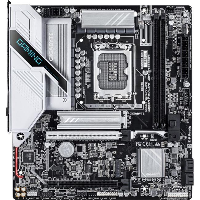 Mатеринська плата s1851 Intel B860 DP/HDMI 2xM.2 2.5GbE LAN mATX GIGABYTE B860M GAMING WIFI6