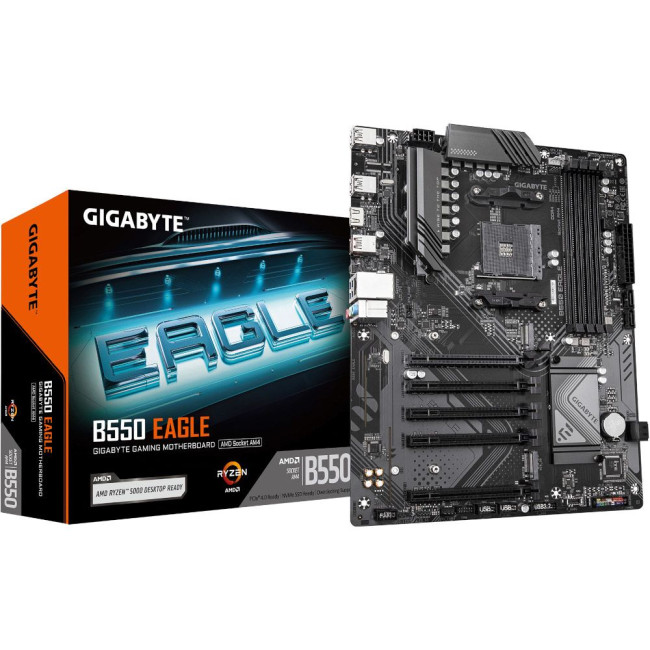 Материнська плата sAM4 AMD B550 HDMI 2xM.2 GbE Lan ATX GIGABYTE B550 EAGLE