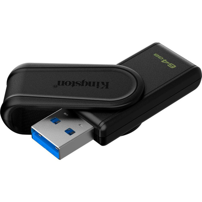 Флеш пам'ять 64GB USB 3.2 Gen 1 DataTraveler Exodia S (Black + Black) KINGSTON DTXS/64GB