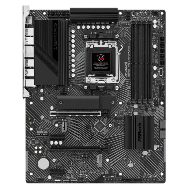 Mатеринська плата sAM5 AMD B650 HDMI 4xM.4xDDR5 2 2.5GbE LAN ATX ASROCK B650 PG LIGHTNING