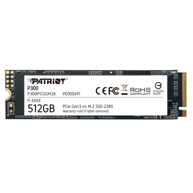 накопичувач M.2 512GB P300, NVMe 2280 PATRIOT P300P512GM28