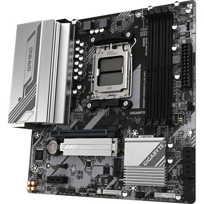 Mатеринська плата GIGABYTE sAM5 AMD B650 2xDP/HDMI 2xM.2  2.5GbE LAN mATX GIGABYTE B650M GAMING PLUS WIFI