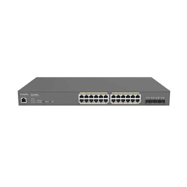Комутатор 24xGbE + 4x10Gb SFP+ L2+ 410W Cloud ENGENIUS ECS1528FP (1402A0097330)