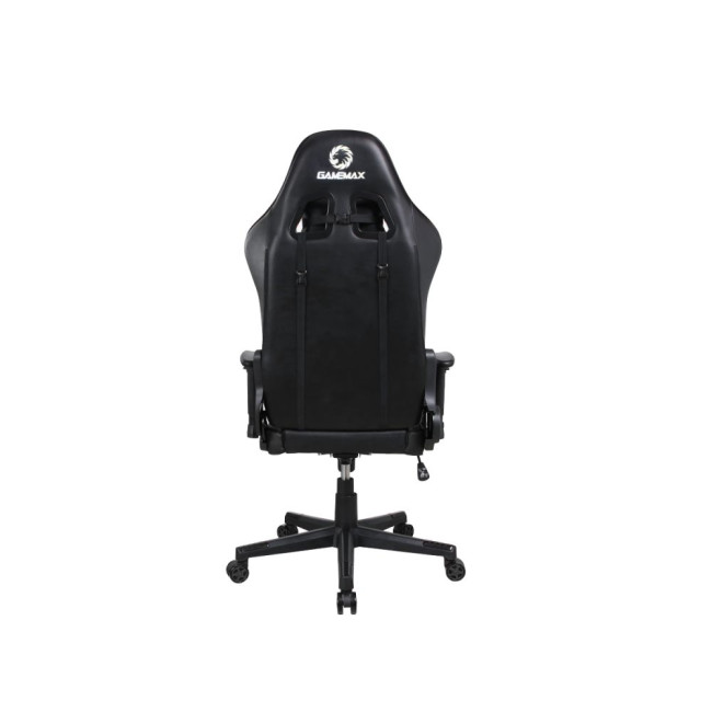 Геймерське крісло Gamemax GCR09 Black чорного кольору, зручне, ергономічне GAMEMAX GCR09 Black