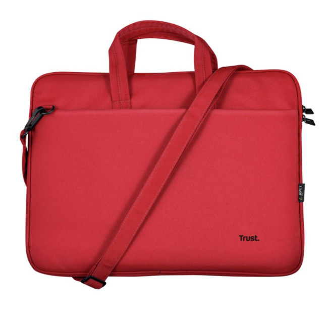 сумка для ноутбуку Bologna Slim Laptop Bag 16 inch Eco - red TRUST Bologna Slim Bag 16 red (24449)