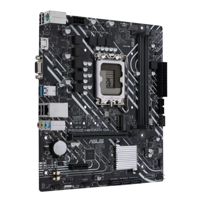 материнська плата s1700/2DDR4/VGA/HDMI/2PCIe/4SATA/2xM.2/COM ASUS PRIME H610M-K D4