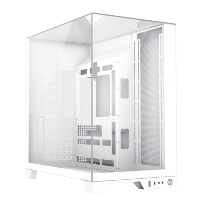 Корпус ATX без блока живлення, загартоване скло, ATX,M-ATX,ITX, VGA Card Length Up to 400mm GAMEMAX Infinity Plus WH