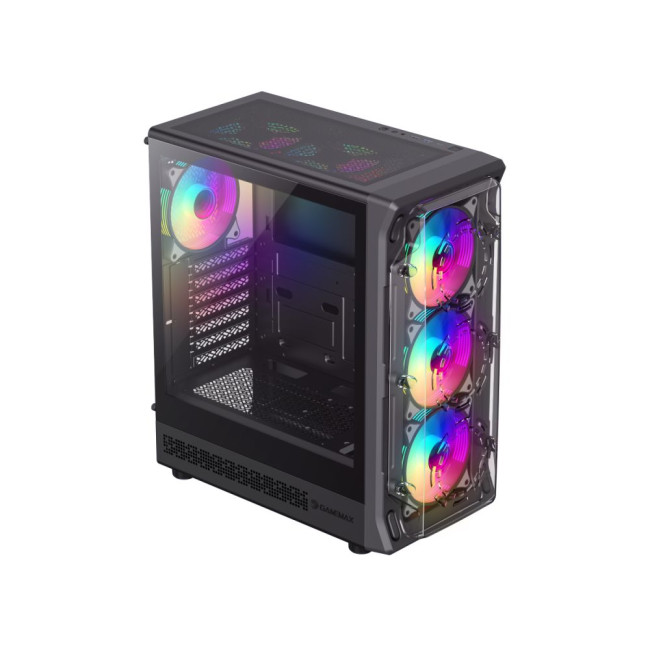 Корпус ATX без блока живлення , бічне загартоване скло ATX,M-ATX, ITX 1*usb 3.0 + 1*usb 2.0+Type C GAMEMAX Starlight 2 AB