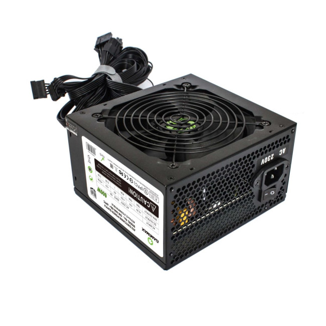 Блок живлення ATX 600W APFC,80+з кабелем живлення, вентилятор 120 мм, чорний GAMEMAX GM-600 80+ APFC Black