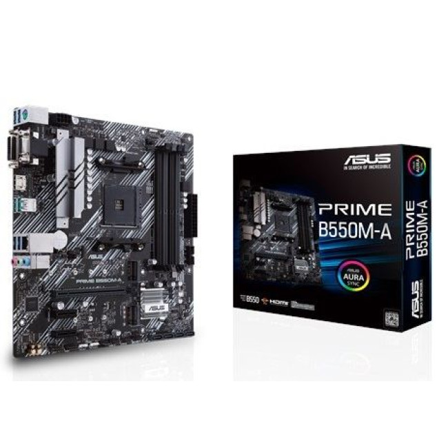 материнська плата sAM4 4DDR4/VGA/DVI/HDMI/3*PCIe/2xM.2 ASUS PRIME B550M-A