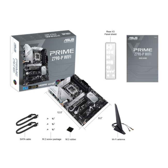 материнська плата s1700/4DDR5/HDMI/DP/5PCIe/4SATA/3xM.2/LAN2.5Gb ASUS PRIME Z790-P WIFI