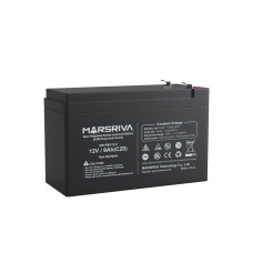 AGM батарея 12V/9Ah глибокого розряду  MR-PBU12/9Герметична свинцево-кислотна батарея 12V/9Ah, MARSRIVA MR-PBU12-9
