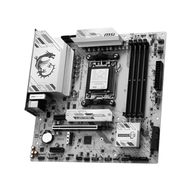 материнська плата sAM5/4DDR5/HDMI/DP/3PCIe/3M.2/4SATA/LAN2.5Gb MSI B850M GAMING PLUS WIFI6E