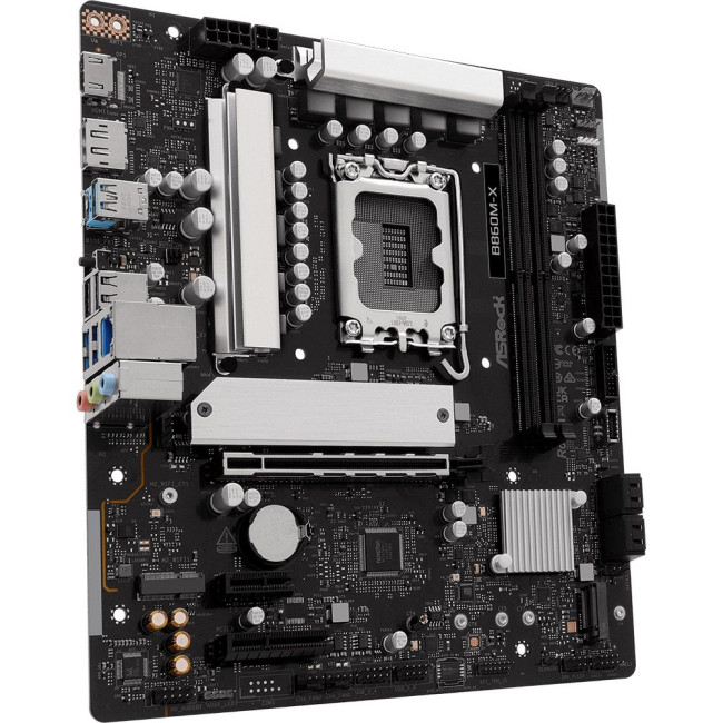 Mатеринська плата s1851 Intel B860 2xDDR5 DP/HDMI 3xM.2 2.5GbE LAN mATX ASROCK B860M-X