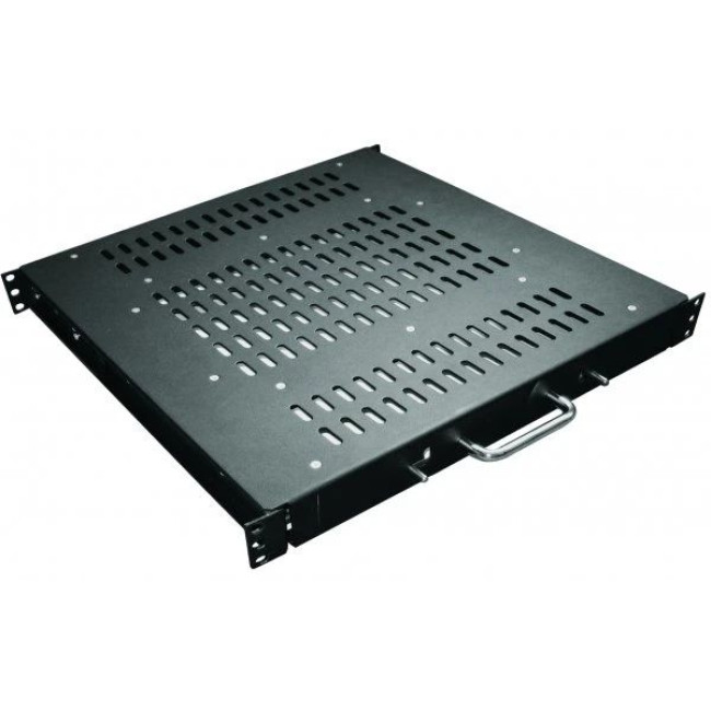 Полиця висувна 1U, глибина 450мм., навантаження 80кг. CONTEG DP-PZ-450V (DP-PZ-450V-H)