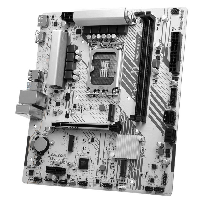 Mатеринська плата s1700 Intel B760 DP/HDMI 2xM.2 2xDDR5 2.5GbE LAN mATX ASROCK B760M-X GEN5