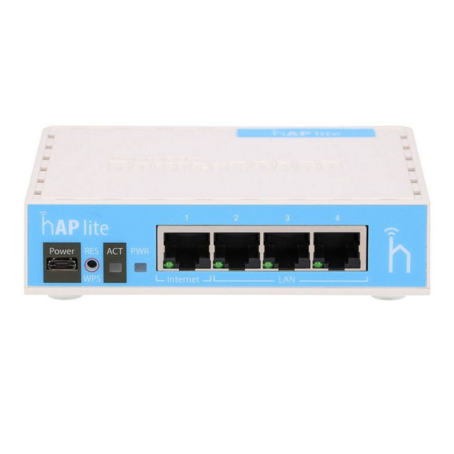 Роутер hAP Lite with desktop enclosure (RouterOS L4) MIKROTIK RB941-2nD