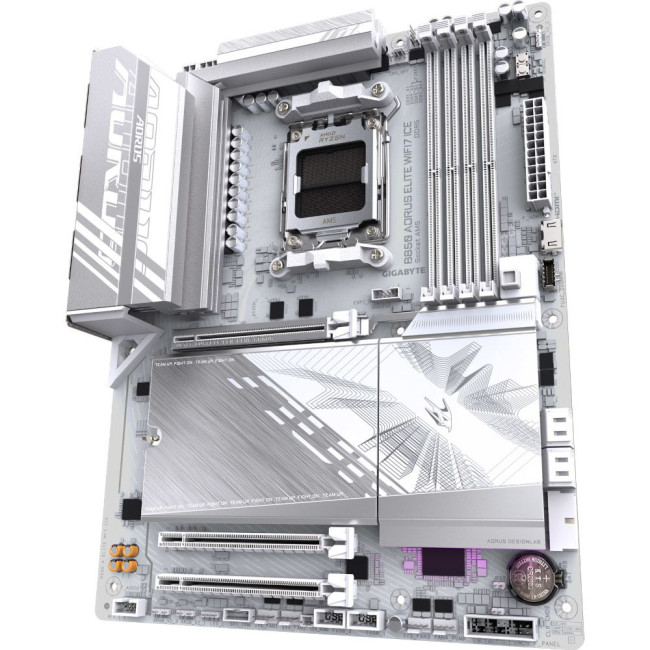 Mатеринська плата sAM5 AMD B850 DP/HDMI 3xM.2  2.5GbE LAN ATX GIGABYTE B850 AORUS ELITE WIFI7 ICE