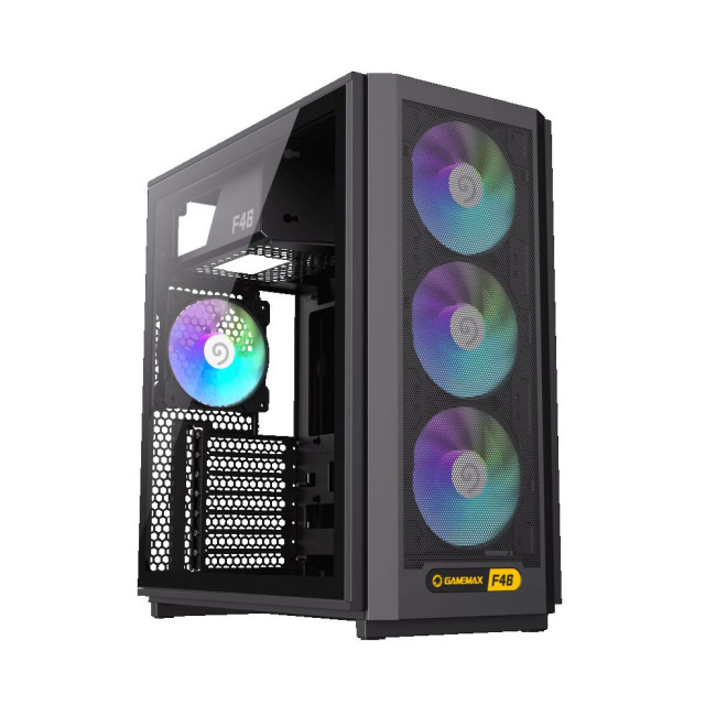 Корпус комп'ютерний Middle tower, без блока живлення ATX, Micro-ATX, Mini ITX (Support BTF) GAMEMAX F46 BK