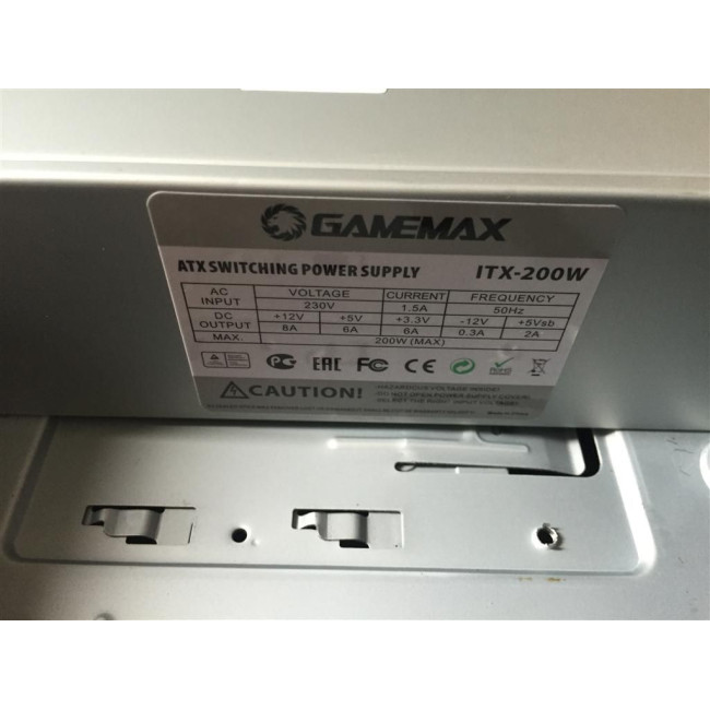 Корпус MiniITX з блоком живлення ITX-200W GAMEMAX ST102-2U3