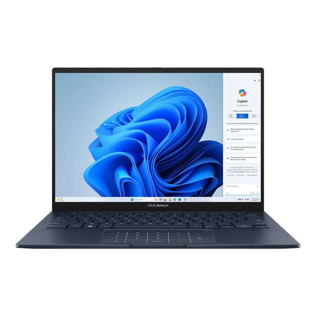 ноутбук 14FT_OLED/U9-285H/32/1TB SSD/Intel Arc/DOS/BL/Stylus/Sleeve/RJ45 adapter/Ponder Blue ASUS UX3405CA-QL290 (90NB14W3-M00BD0)