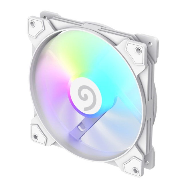 Кулер для корпусу 140 мм, 4pin(M/F)/3pin(M/F), ARGB, PWM, білий FN14A-S5-W GAMEMAX FN14A-S5-W