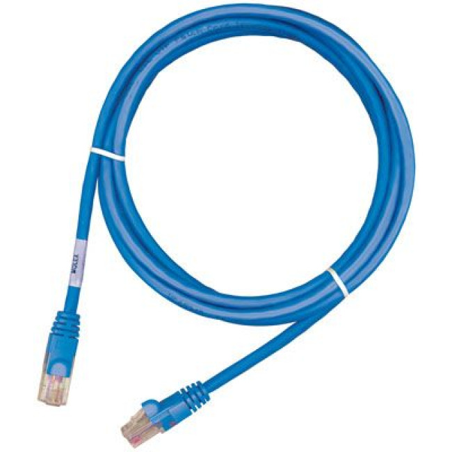 Патч-корд RJ45, UTP 5e, 1.0m, LSZH, блакитний MOLEX PCD-01001-0H