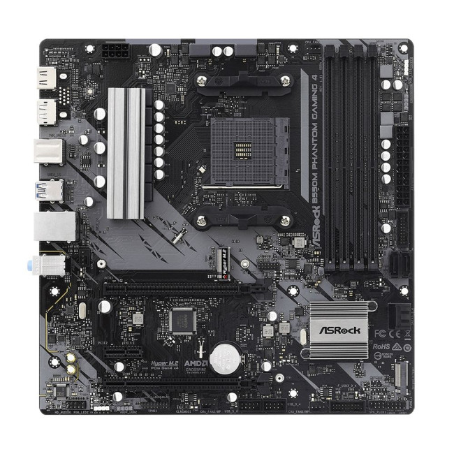 Материнська плата AMD AM4 B550 4DDR4 2PCIex16 2M.2 HDMI/DP ASROCK B550M PHANTOM GAMING 4