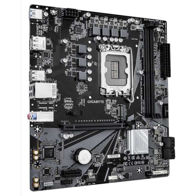 Mатеринська плата s1700 Intel H610 HDMI/DP 1xM.2 GbE LAN mATX GIGABYTE H610M D3W