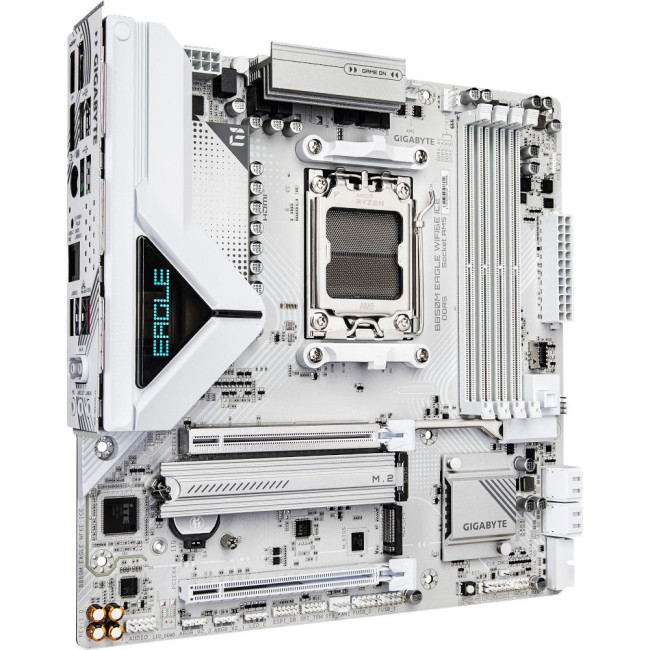 Mатеринська плата sAM5 AMD B850 2xDP/HDMI 2xM.2 2.5GbE LAN mATX GIGABYTE B850M EAGLE WIFI6E ICE
