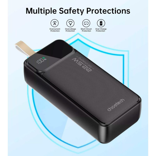 УМБ Choetech PD22.5W Digital powerbank 30000mAh CHOETECH PD22.5W Digital PB 30000mAh (B730)