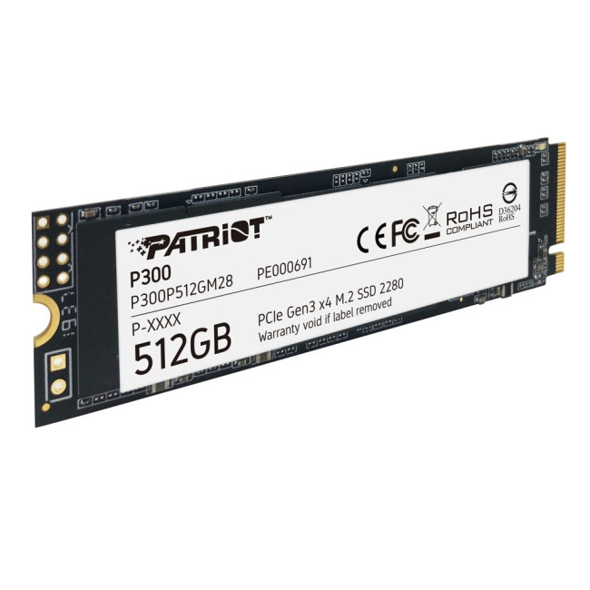 накопичувач M.2 512GB P300, NVMe 2280 PATRIOT P300P512GM28